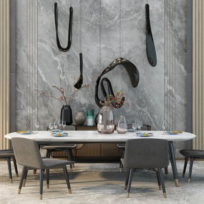 新中式餐桌椅花瓶摆件