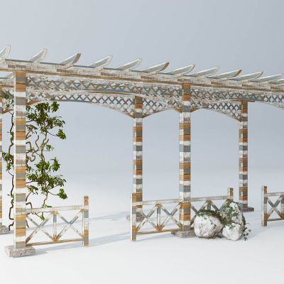 葡萄架室外园林廊架