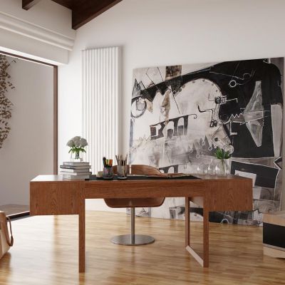 新中式书房书桌椅个性凳子墩子木墩