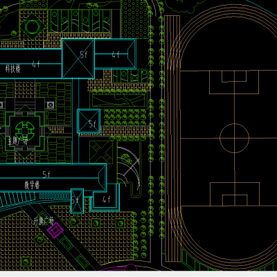 飞山某小学规划平面图