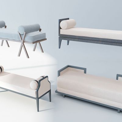 新中式床尾凳脚踏