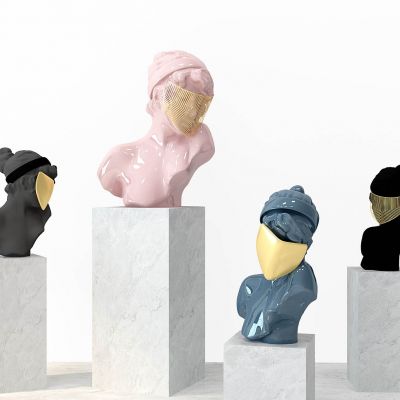 欧式人物半身雕塑雕像摆件