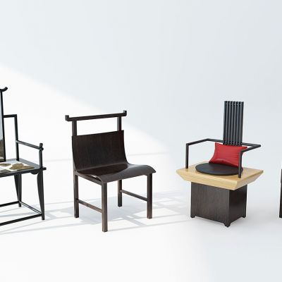 新中式实木椅子组合