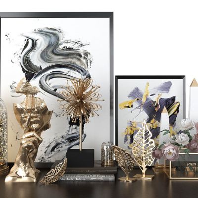 金属人面饰品摆件梳妆台摆件