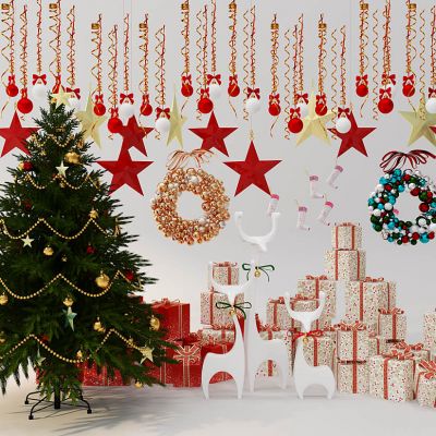 圣诞陈设摆件圣诞树挂饰礼物花环