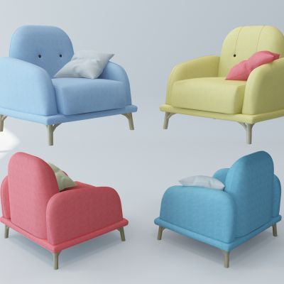 北欧儿童单人沙发