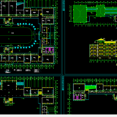 湖南工业大学艺术楼施工图