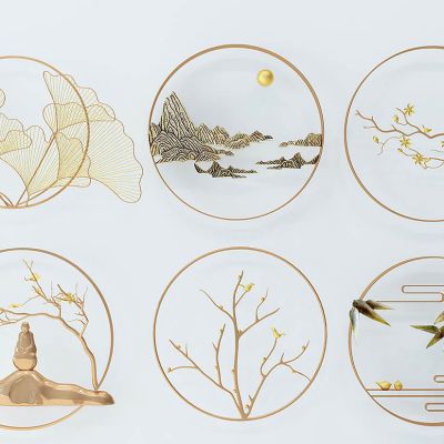 新中式金属墙饰挂件挂饰