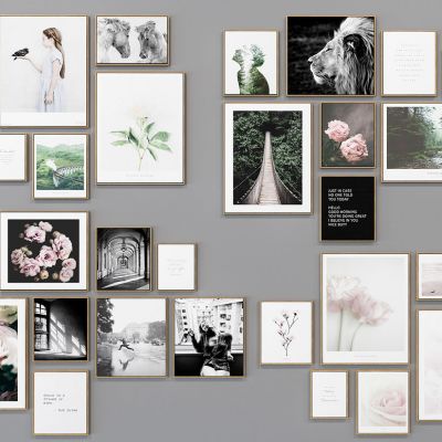 法式装饰画挂画照片墙