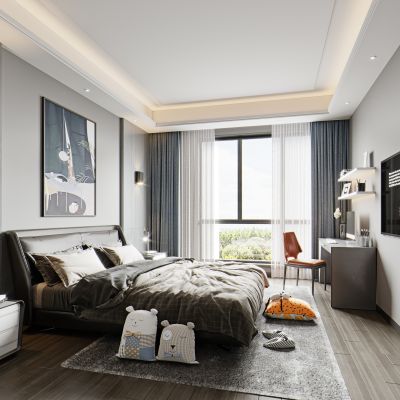 现代卧室