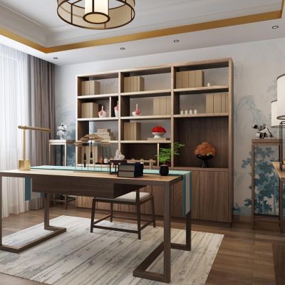 新中式书房书桌椅