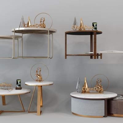 简欧茶几摆件组合