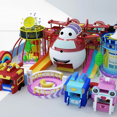 现代淘气堡儿童乐园游乐园超级飞侠游乐设施