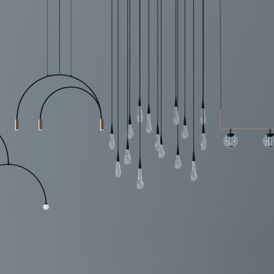 现代几何吊灯餐吊灯组合