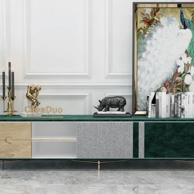 现代轻奢电视柜落地灯