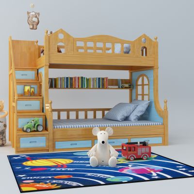 现代上下床儿童床