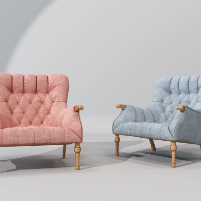 法式单人沙发椅子