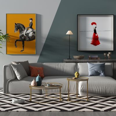 北欧沙发茶几边几边柜