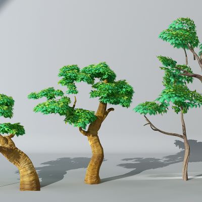 办卡通儿童乐园植物树