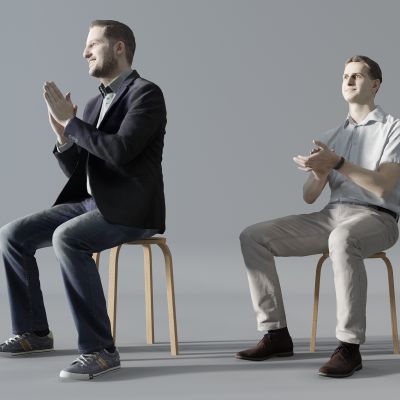 坐着的男人人物