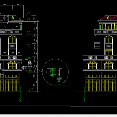 桂林某别墅设计建筑施工图