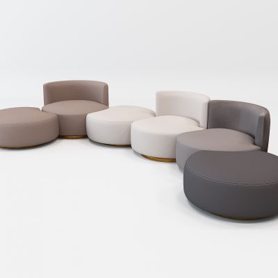 现代个性异形特殊造型几何体沙发