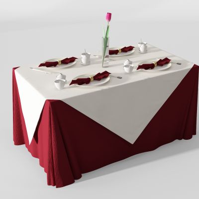 现代餐桌桌布