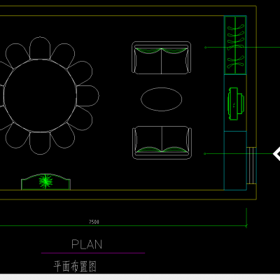 湖南某餐厅包间详图