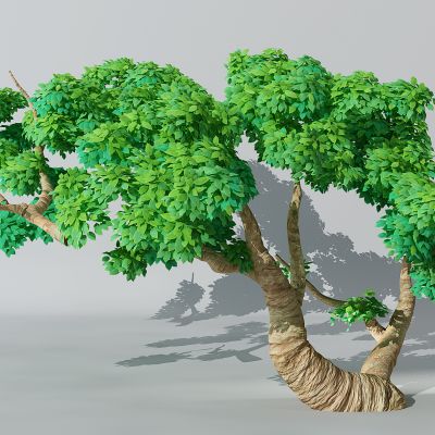 半卡通儿童娱乐景观植物树