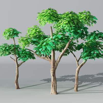 半卡通儿童娱乐景观植物树