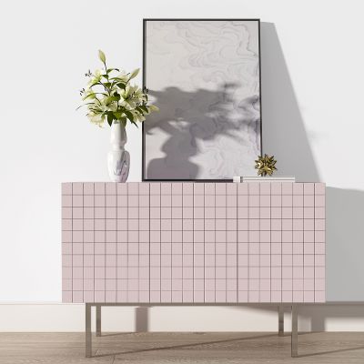 现代装饰柜电视柜摆台花瓶百合花