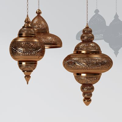 东南亚伊斯兰民族铁艺金属吊灯