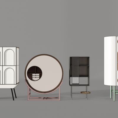 北欧轻奢装饰柜边柜衣柜储物柜酒柜