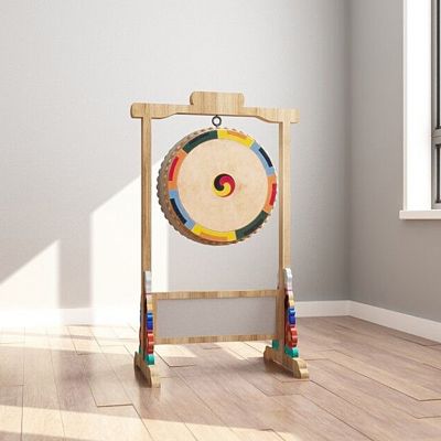 中式民族大鼓3D模型