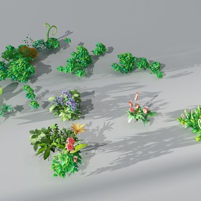 半卡通儿童娱乐景观植物树