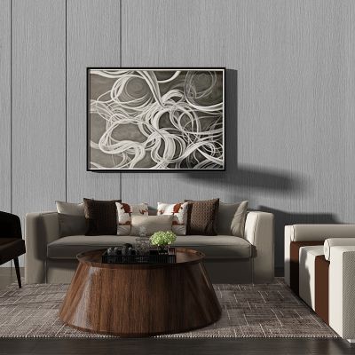 现代沙发茶几休闲椅沙发酒瓶摆件沙发榻