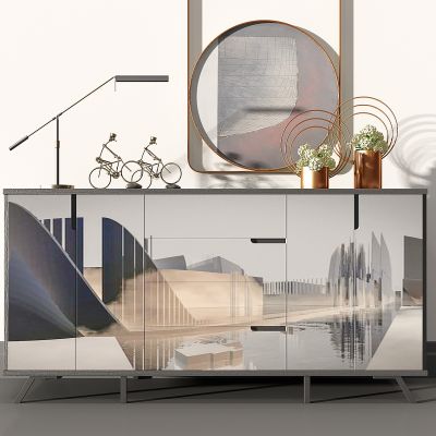 现代轻奢玄关柜餐边柜装饰柜电视柜