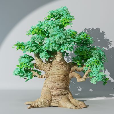 办卡通儿童乐园植物树