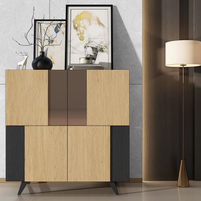 现代装饰柜边柜垃