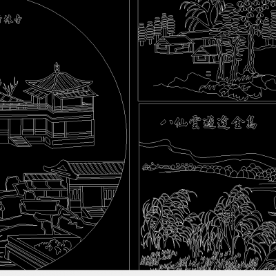 中国山水画风景画素材下载