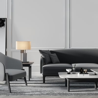 现代沙发单人沙发休闲椅组合