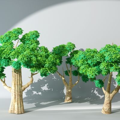 半卡通儿童娱乐景观植物树