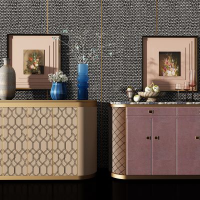 简欧轻奢玄关柜餐边柜装饰柜电视柜