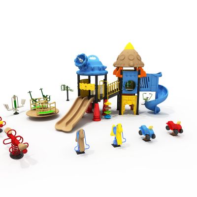 现代滑梯游乐设备