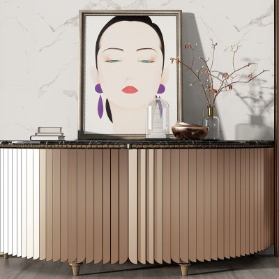 简欧轻奢玄关柜餐边柜装饰柜电视柜摆件