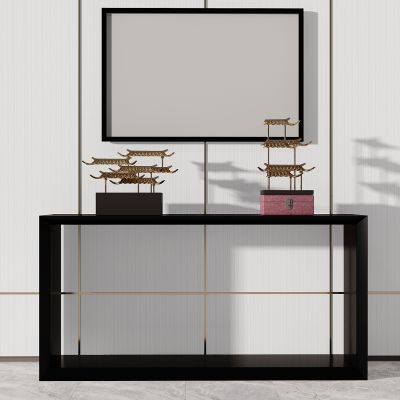 新中式玄关柜摆台摆件