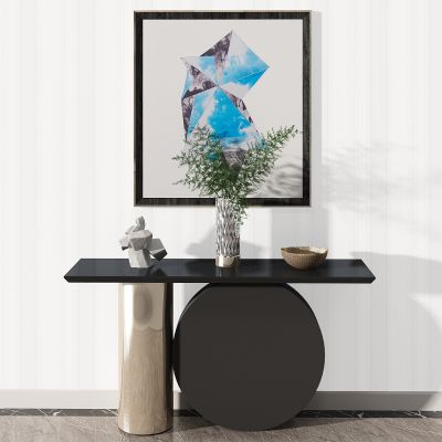 简欧轻奢玄关柜餐边柜装饰柜摆台电视柜摆件