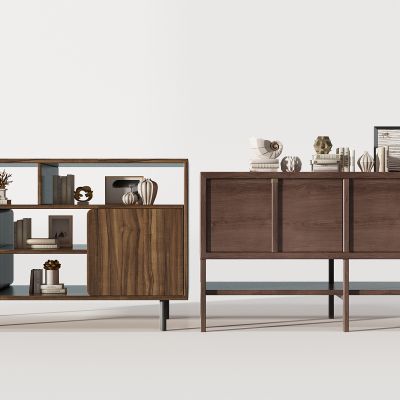 现代装饰柜电视柜边柜摆件