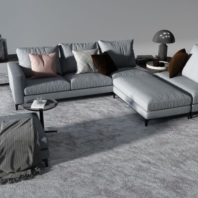 现代沙发茶几组合