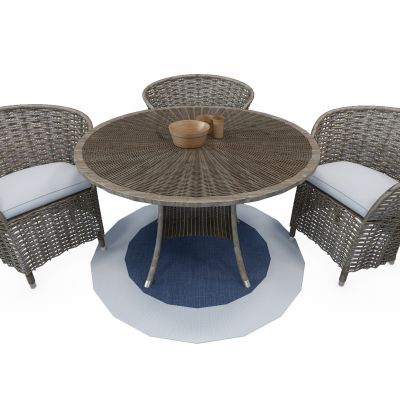 东南亚户外休闲桌椅藤椅